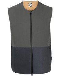 GR10K - Gilet Zippé À Design Sans Col - Lyst
