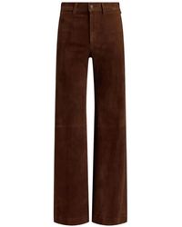 Polo Ralph Lauren - Beaton Suede Trousers - Lyst