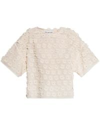 Munthe - Floral-Applique Blouse - Lyst