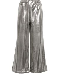 Doublet - Pantalones anchos con acabado metalizado - Lyst