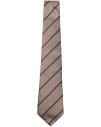 Canali - Striped-Pattern Silk Tie - Lyst
