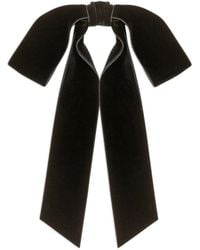 Jennifer Behr - Bow-Detailing Velvet Head Piece - Lyst