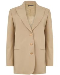 Alberta Ferretti - Oversized Single-Breasted Jacket - Lyst