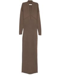 Entire studios - Rallel V-neck Long-sleeve Maxi Dress - Lyst