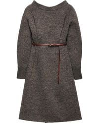 Prada - Midikleid aus Mouliné - Lyst