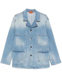 Barena - Veste En Jean À Poches Poitrine - Lyst