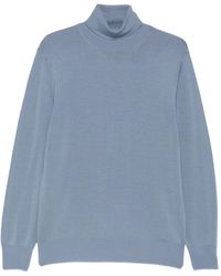 Canali - Roll-Neck Wool Sweater - Lyst