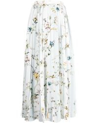 Erdem - Floral-print Flared Skirt - Lyst