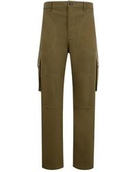 Loewe - Cargo-Pocket Cotton Trousers - Lyst