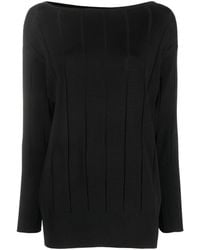 Patrizia Pepe - Boat-neck Knitted Jumper - Lyst