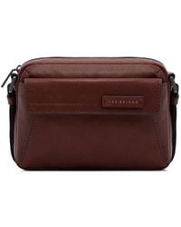 The Bridge - Pebbled-Leather Messenger Bag - Lyst