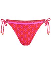Banana Moon - Geometric-Print Side-Tie Bikini Bottoms - Lyst