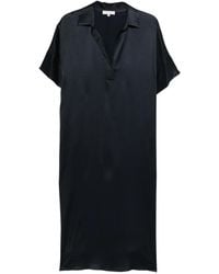 Antonelli - V-Neck Short-Sleeve Dress - Lyst