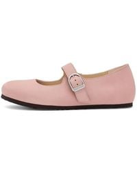 Birkenstock - Santa Clarita Leather Ballet Flats - Lyst