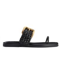 Giuseppe Zanotti - Cristà Woven Buckle Sandals - Lyst