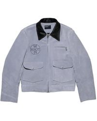 Enfants Riches Deprimes - Graphic-Print Leather-Collar Jacket - Lyst