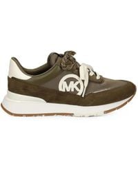 Michael Kors - Panelled Logo-Patch Sneakers - Lyst