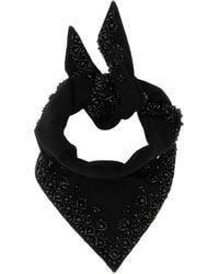 P.A.R.O.S.H. - 'Look26 Bead-Embroidered Triangular Scarf - Lyst