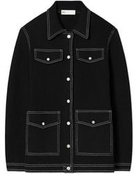 Tory Burch - Topstitch Jacket - Lyst