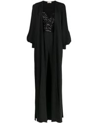 Elie Saab - Cape-Detail Sequined Jumpsuit - Lyst