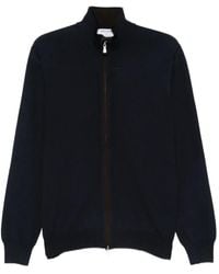 Gran Sasso - Zip-Up Wool Cardigan - Lyst