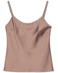 D.exterior - Embellished-Straps Top - Lyst