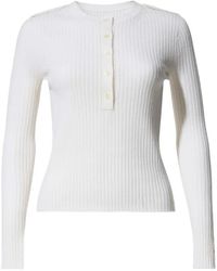 Perfect Moment - Ribbed Henley Wool & Cashmere Top - Lyst