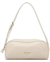 Patrizia Pepe - Logo-Plaque Leather Tote Bag - Lyst