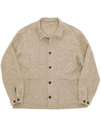 Fortela - Tristan Herringbone-Wool Shirt Jacket - Lyst