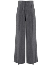 Sa Su Phi - Pleated Wide-Leg Trousers - Lyst