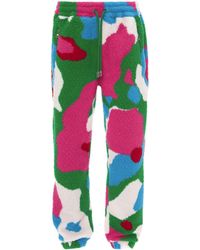 JW Anderson - Graphic-print Fleece Trousers - Lyst