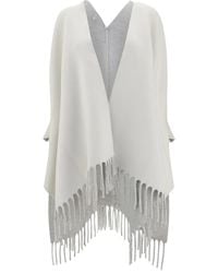 Brunello Cucinelli - Fringed Poncho - Lyst