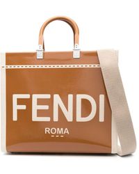 Fendi - Logo-print Tote Bag - Lyst