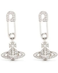 Vivienne Westwood - Safety Pin Detail Earrings - Lyst