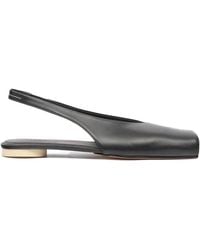 MM6 by Maison Margiela - Square-Toe Slingback Flat Pumps - Lyst