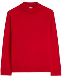 Jil Sander - Lightweight Wool Mock-Neck Sweater - Lyst