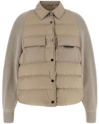Brunello Cucinelli - Quilted Monile-Detail Jacket - Lyst