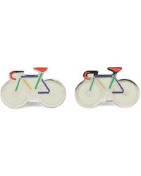 Paul Smith - Bicycle-Motif Enamel-Plated Cufflinks - Lyst