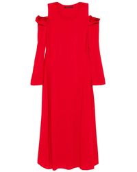 Yohji Yamamoto - Crushed-Sleeves Maxi Dress - Lyst