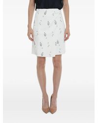 Samsøe & Samsøe - Floral-Embroidered Mini Skirt - Lyst