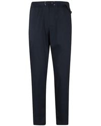White Sand - Belted Tapered-Leg Trousers - Lyst