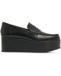 Comme des Garçons - Platform Leather Penny Loafers - Lyst
