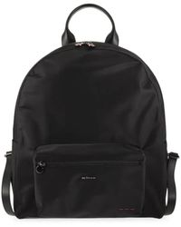 Kiton - Leather-Trimmed Zip-Fastening Backpack - Lyst