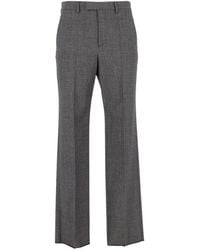 Valentino Garavani - Herringbone-Pattern Tailored Trousers - Lyst