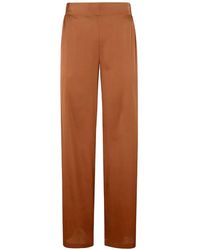 Silk95five - Elasticated-Waistband Silk Trousers - Lyst