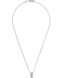 Maison Margiela Collier à logo - Métallisé