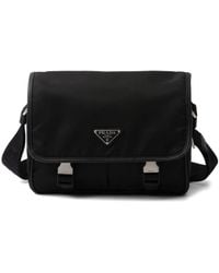 Prada - Logo-Appliqué Re-Nylon Shoulder Bag - Lyst