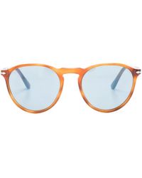 Persol - Tortoiseshell-Effect Round-Frame Sunglasses - Lyst