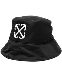 Off-White c/o Virgil Abloh - Logo-Embroidered Bucket Hat - Lyst