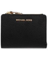 MICHAEL Michael Kors - Empire Small Leather Flap-Over Wallet - Lyst